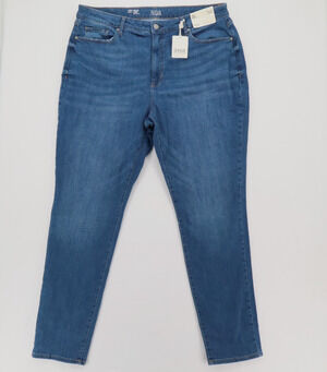 New A.N.A. Plus Size 20 Tall Mid Rise Skinny Jeans 33" Inseam Stretch Womens NWT